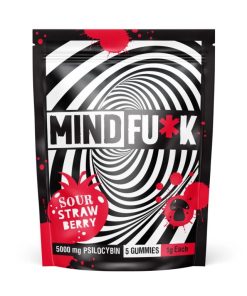 Mindfuck Saure Erdbeer-Pilz-Gummibärchen – 5000 mg
